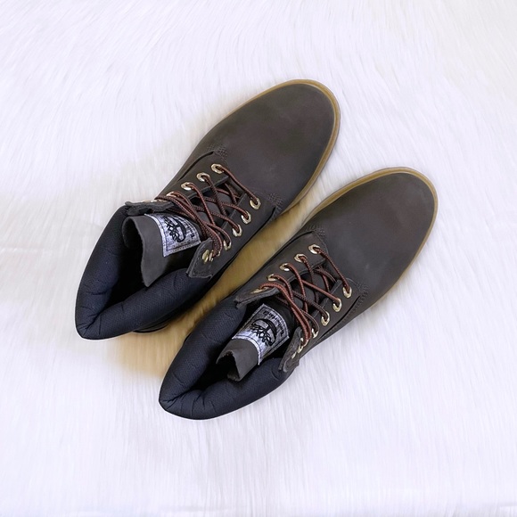 Timberland Men’s Premium 6 Inch Waterproof Dark Brown Boots - Picture 4 of 7